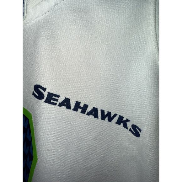 Youth Medium - Seattle Seahawks Russell Wilson #3 Jersey Nike On Field White - Picture 5 of 6